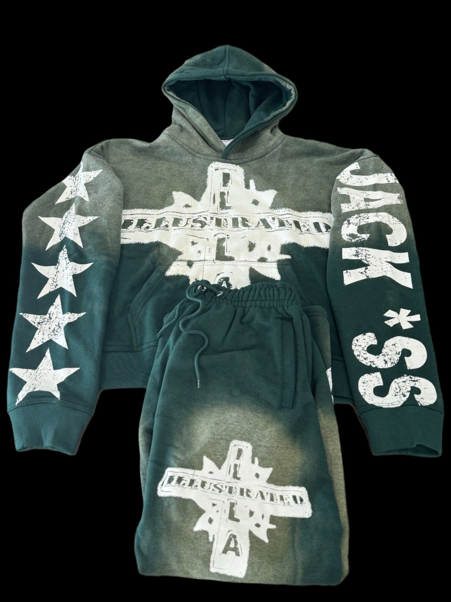 (FULL) 5 STAR FOREST GREEN SWEATSUIT